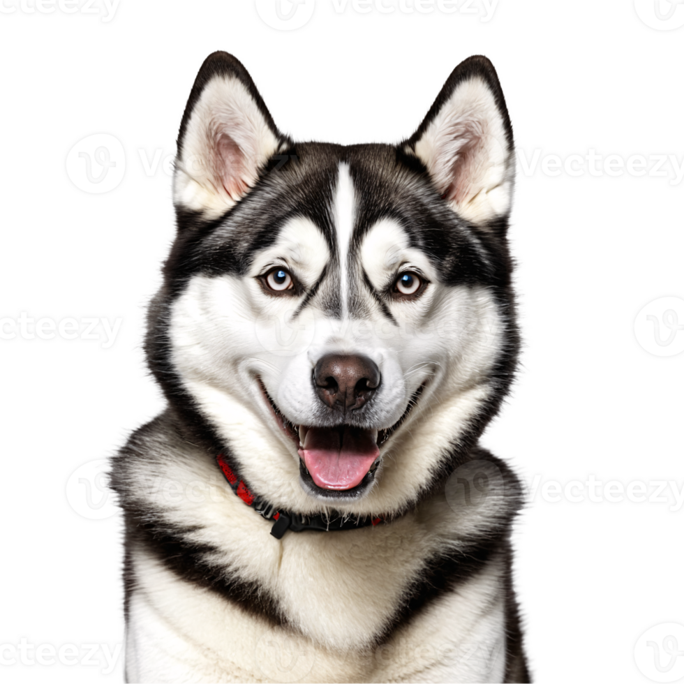 husky dog jumping and running isolated transparent png