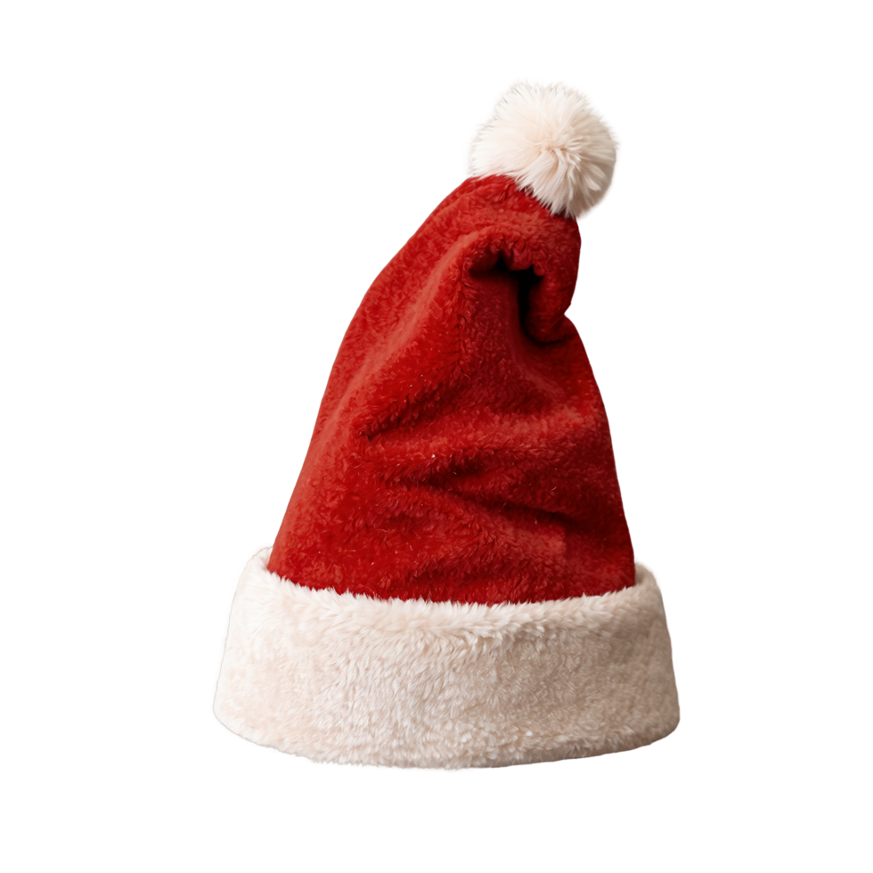 chirstmasgåva jultomten hatt isolerat på transparent bakgrund png