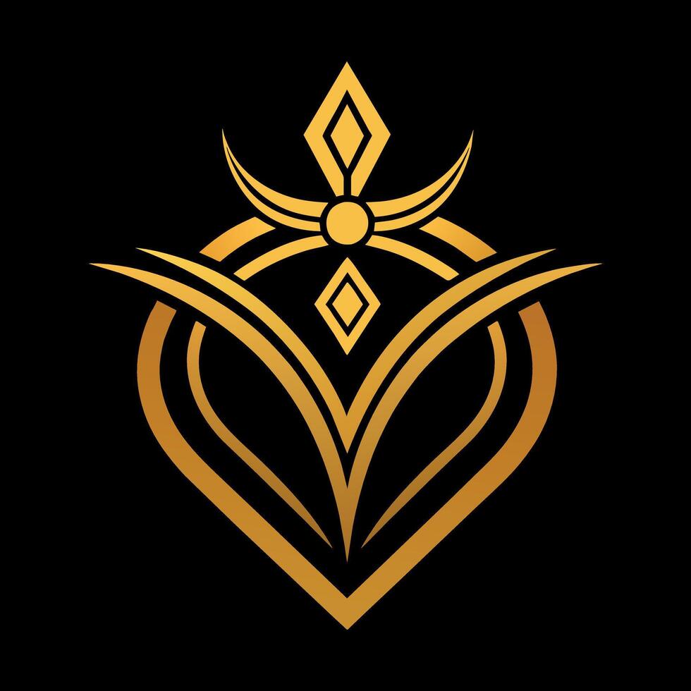 oro joyería tienda logo Arte ilustración con un Perfecto elegante moderno forma vector