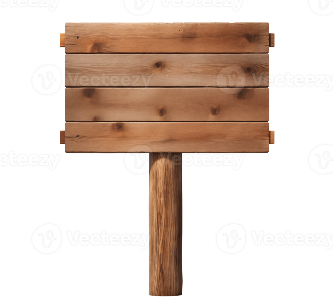 wooden sign post isolated png