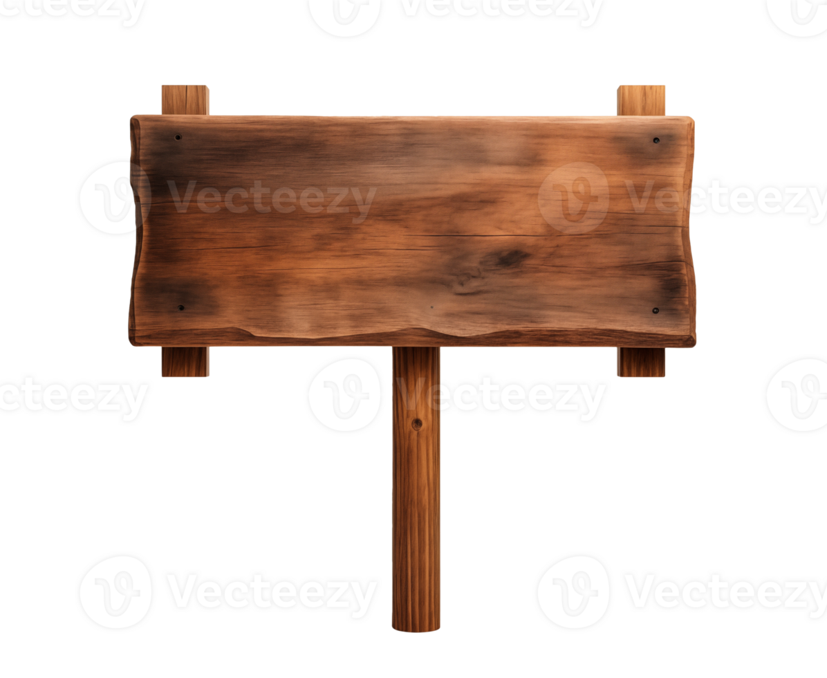 wooden sign post isolated png