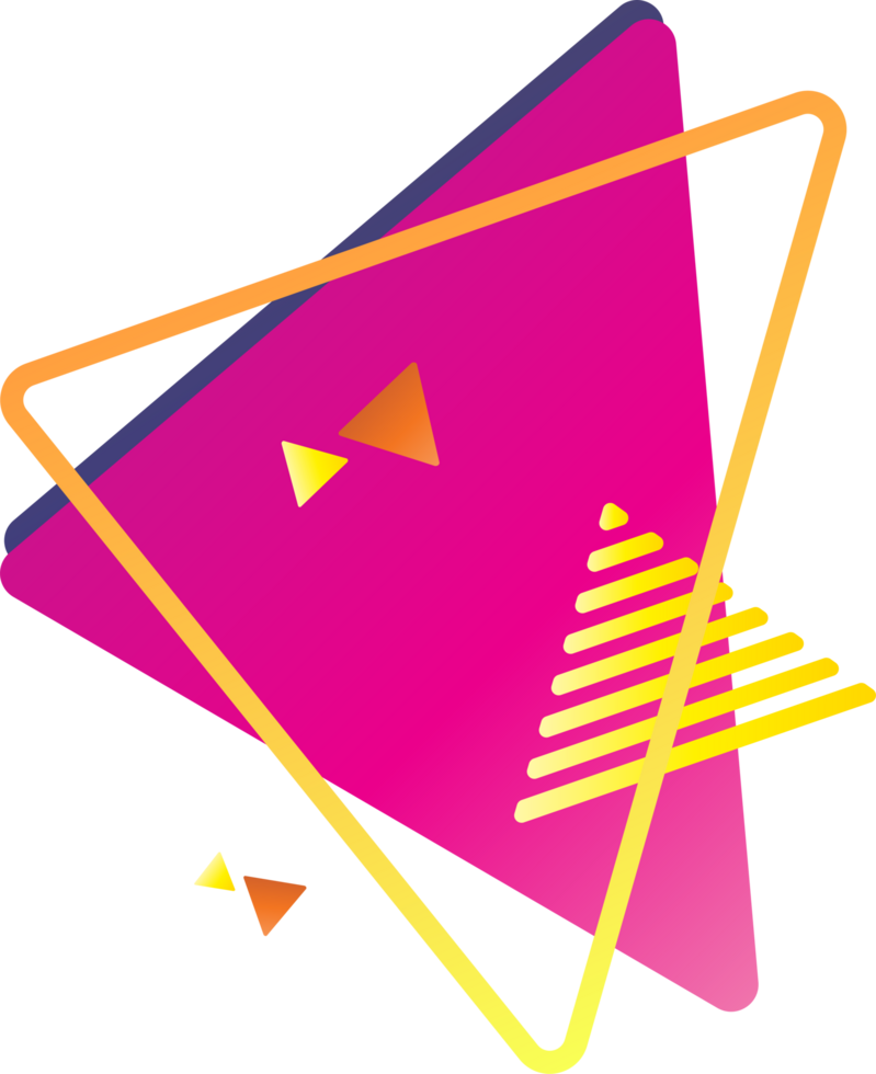 Abstract geometric style element png