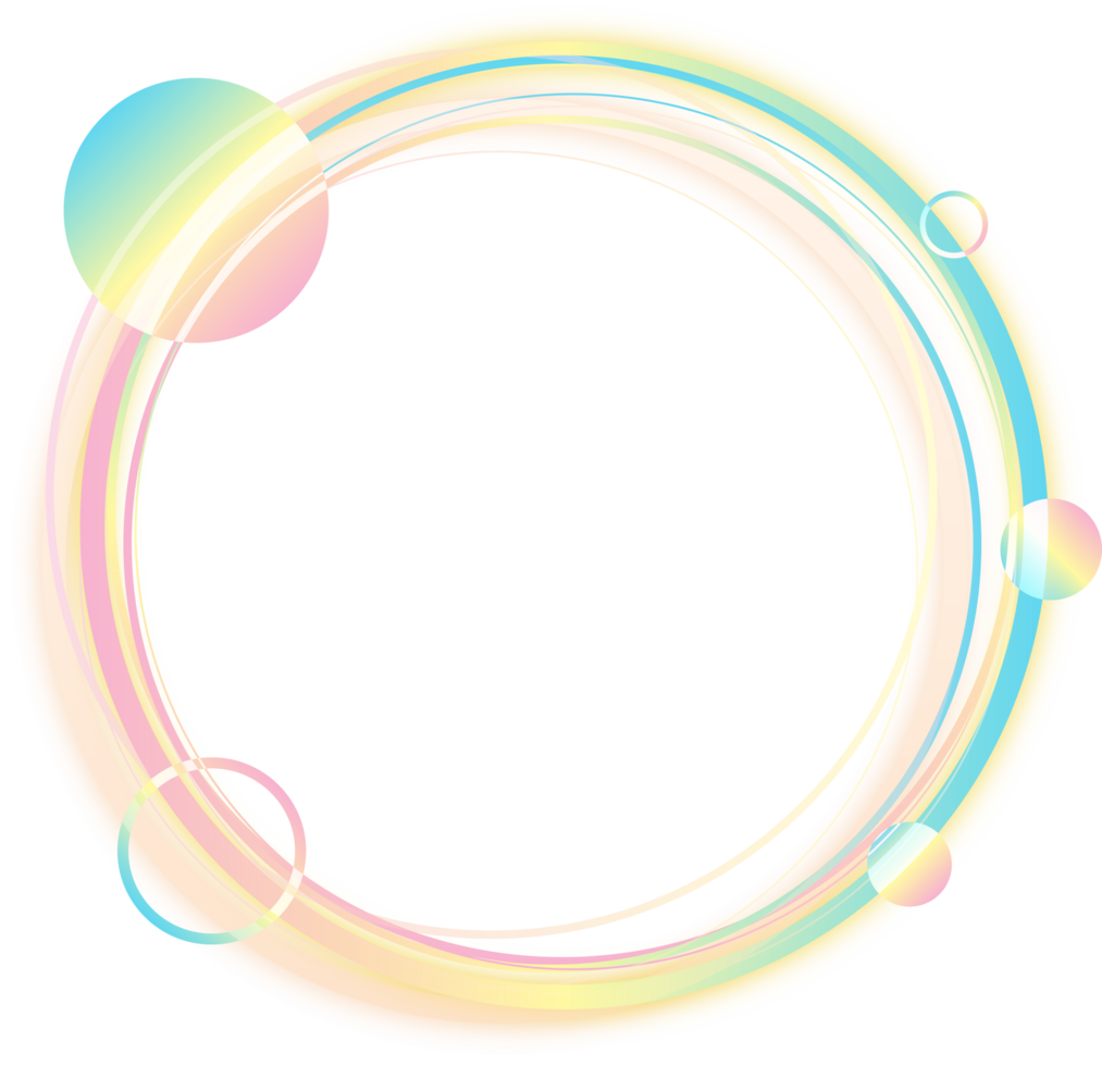 Circle glow abstract element png