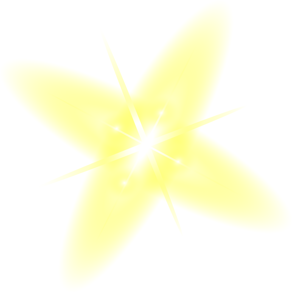 Golden transparent light lens flares png