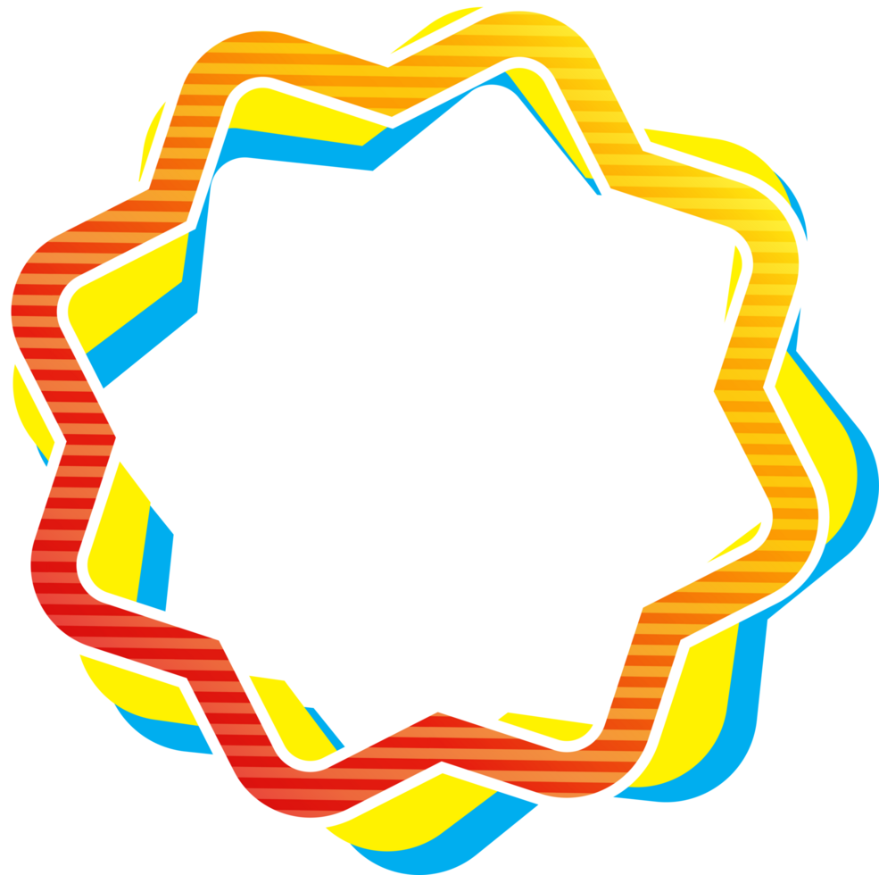 Star Shape Border Y2K style png