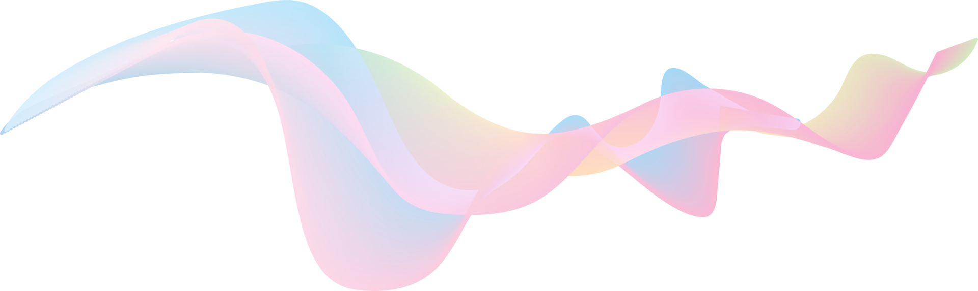 Abstract Pastel Moving Line Wave element png