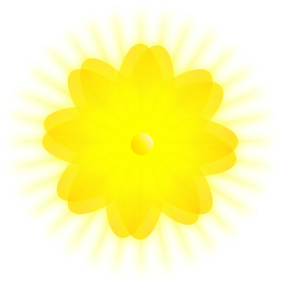 Gold Flower illustration png