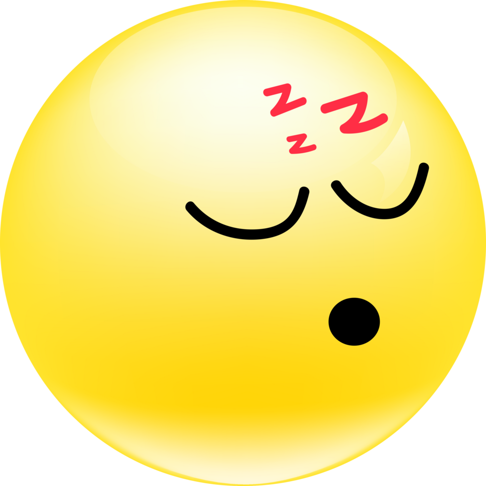 Cute Sleep Emoji element png