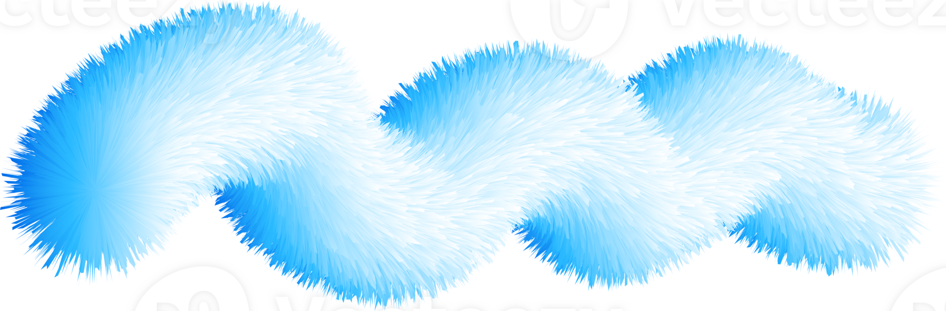 Furry Line Curve Doodle png