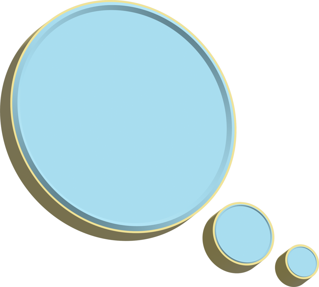 Speech bubble 3D png