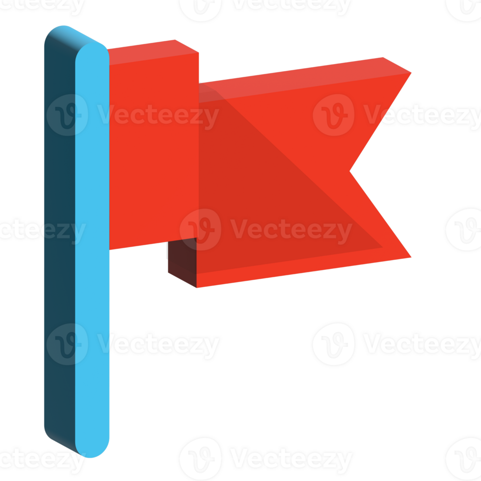 3D Icon flag element png