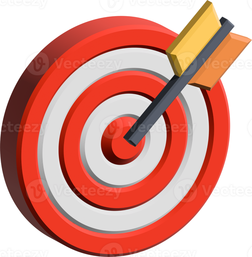 3D Icon target element png