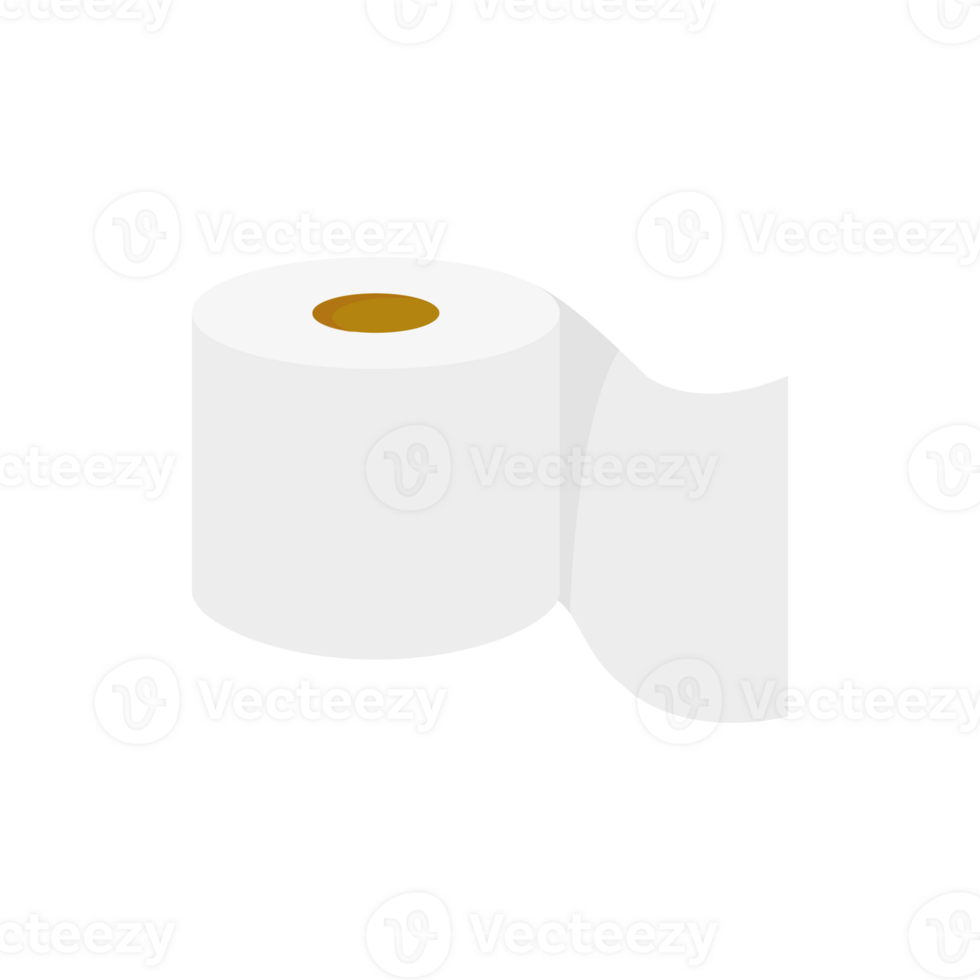 Toilet paper isolated. Roll paper. png