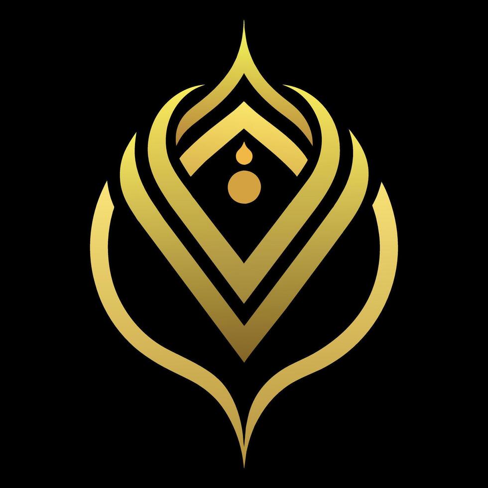oro joyería tienda logo Arte ilustración con un Perfecto elegante moderno forma vector