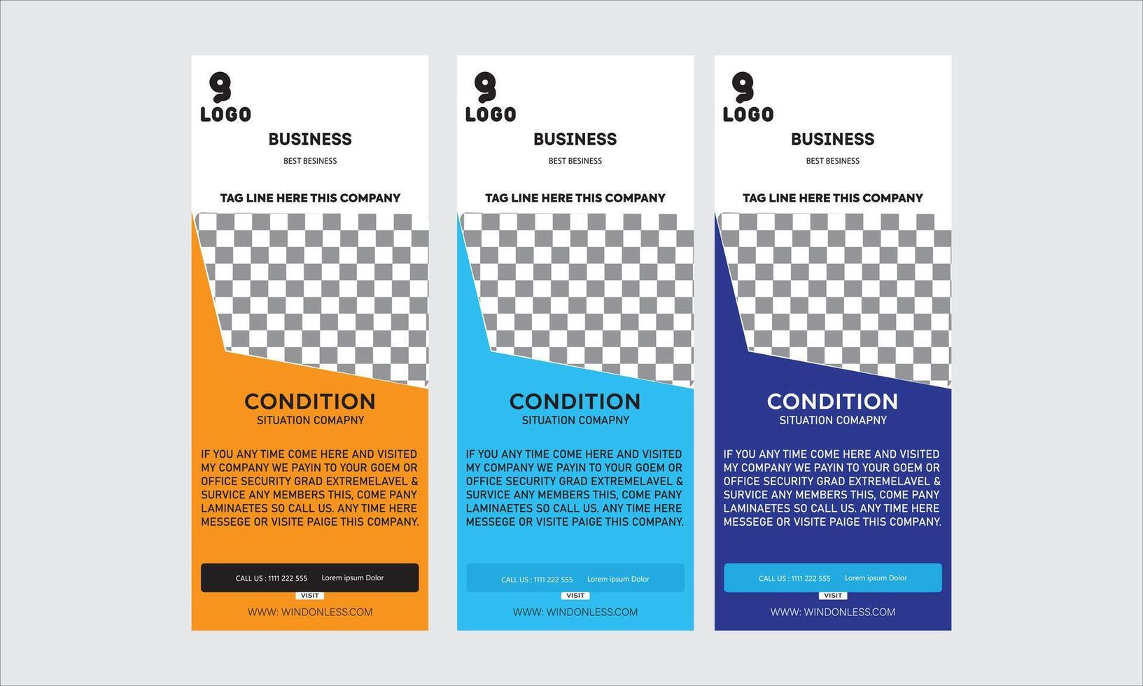 estante tarjeta diseño modelo para tu negocio o empresa vector