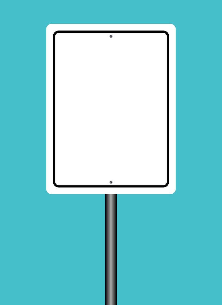 cuadrado tráfico señales. cuadrado blanco letrero ilustración vector