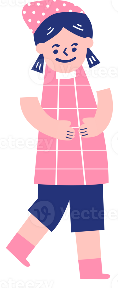 woman hold something png