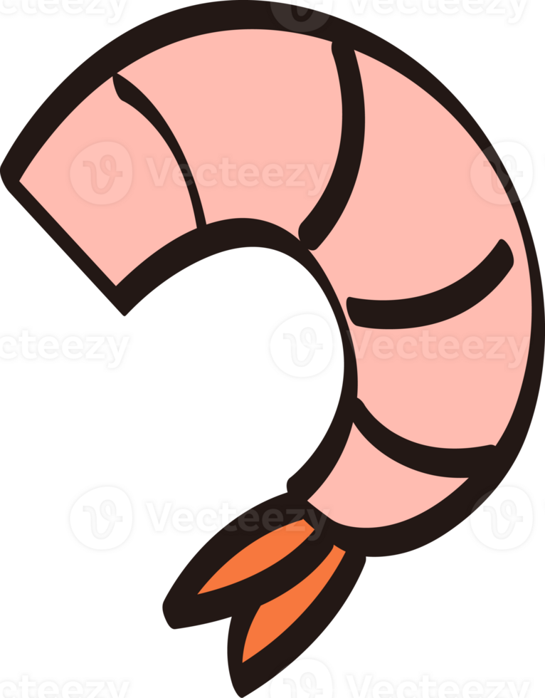 one cute prawn png