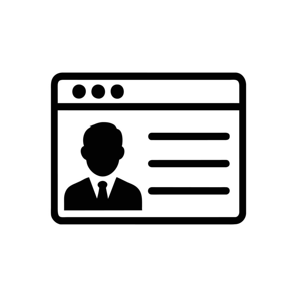 id card icons vector