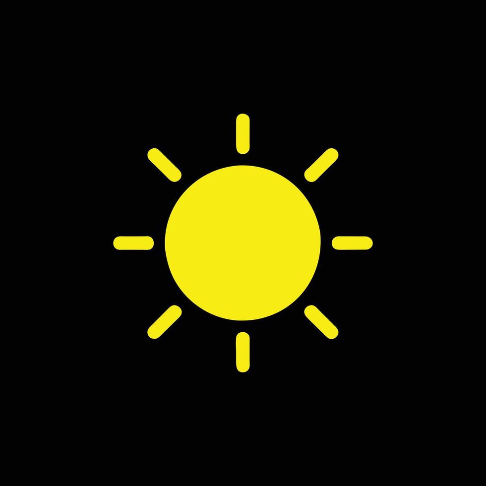 sun symbol icon vector