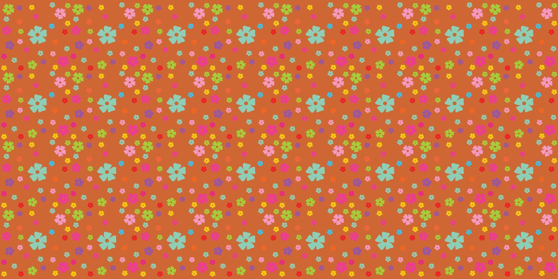 Seamless pattern drawing. flower design vector