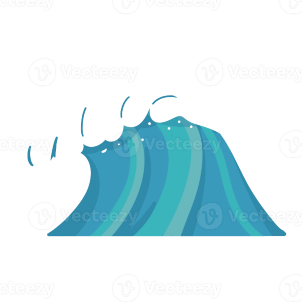 Sea wave illustration png