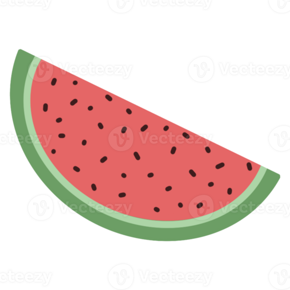 Red watermelon illustration png