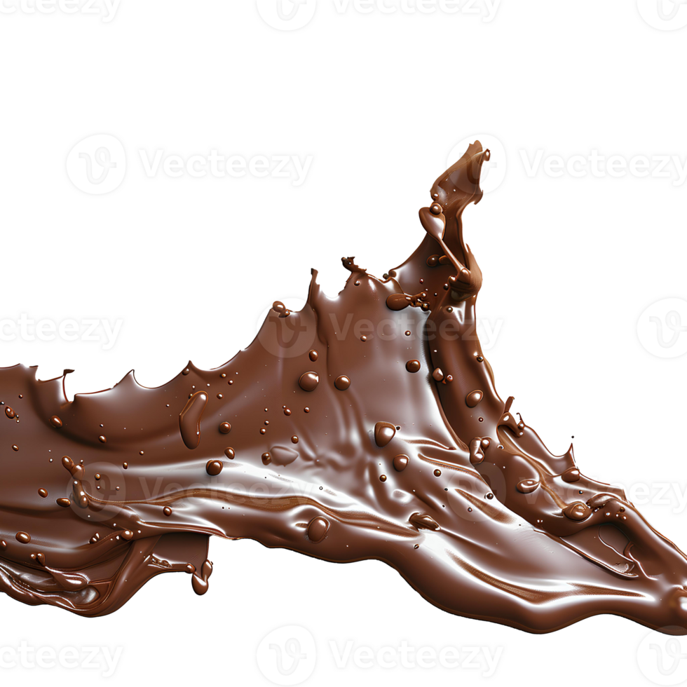 Chocolate splash isolated. Chocolate explosion png