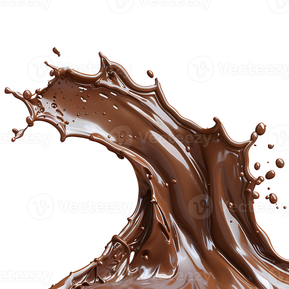 Chocolate splash isolated. Chocolate explosion png