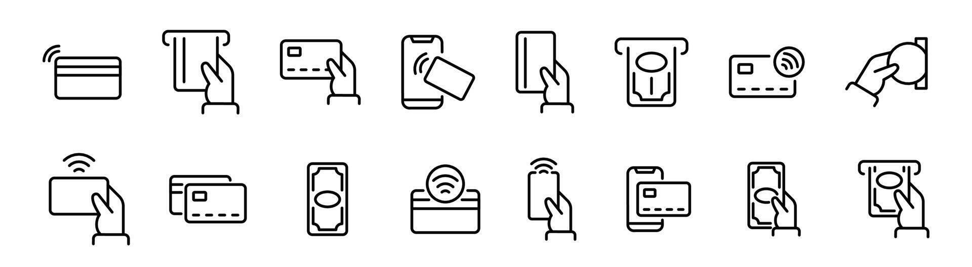 Payment icon set. Payment icons. Money transfer. Payment options. Finance concept icons. vector