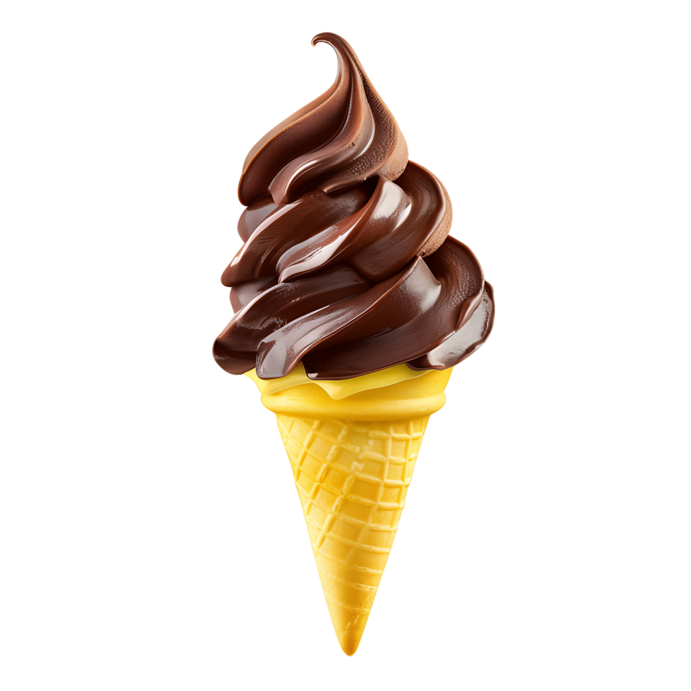 isolé cône avec la glace crème art png