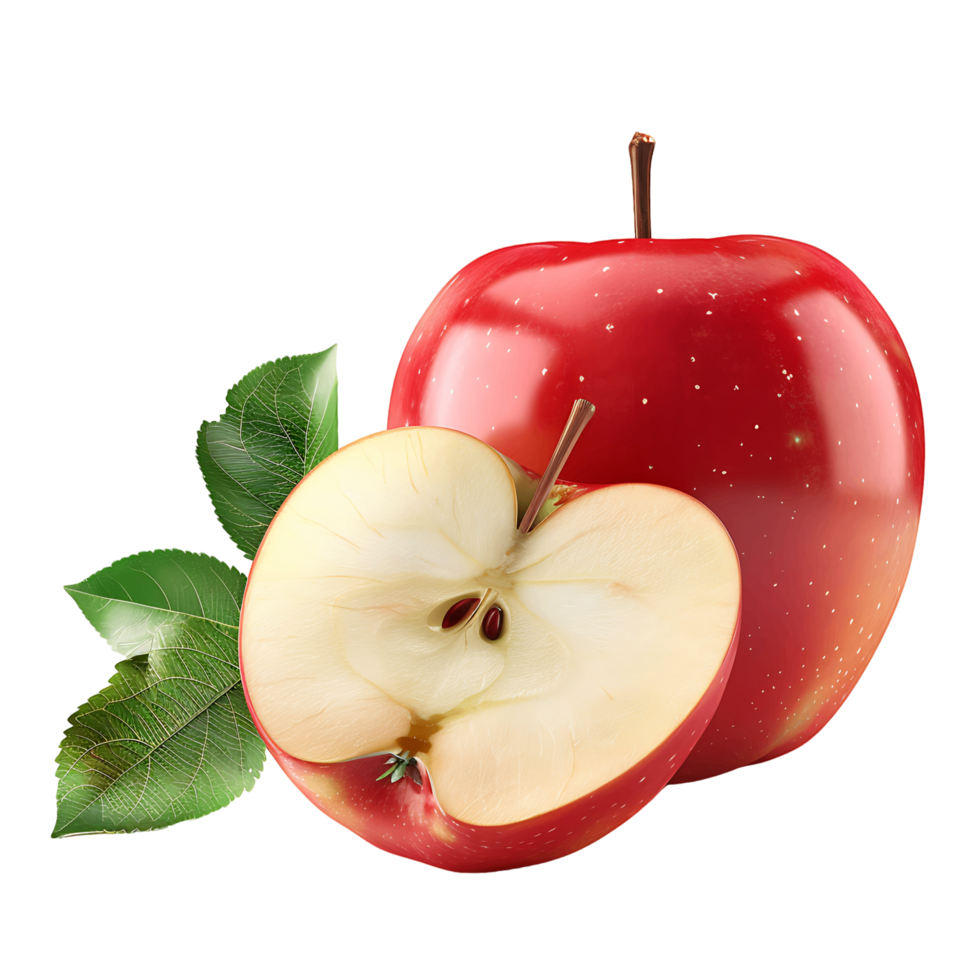 Crisp Apple on Clear Background png