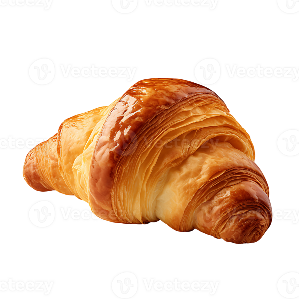 Transparent Flaky Butter Croissant png