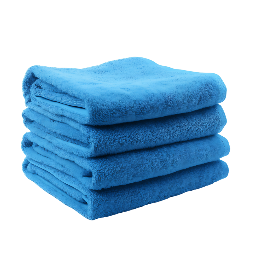 Pile of Relaxation Light Blue Towel Stack png