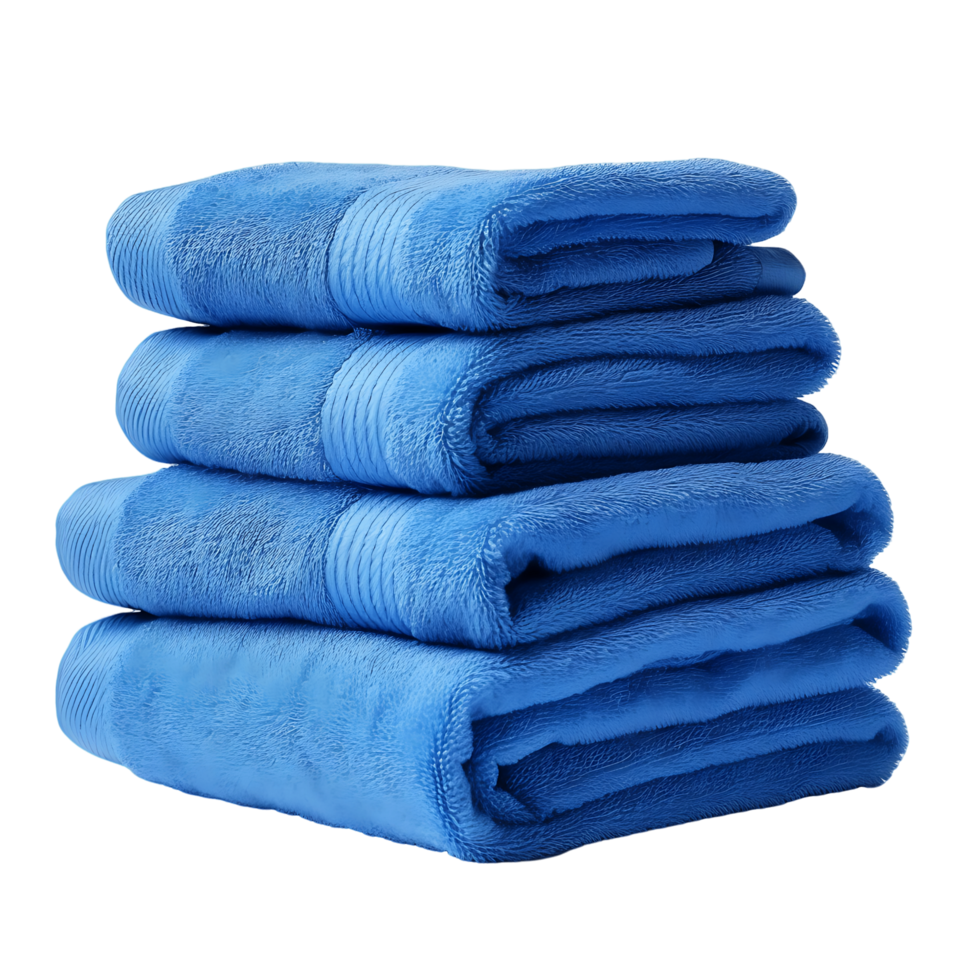 Serene Stacks Light Blue Towels in a Pile png