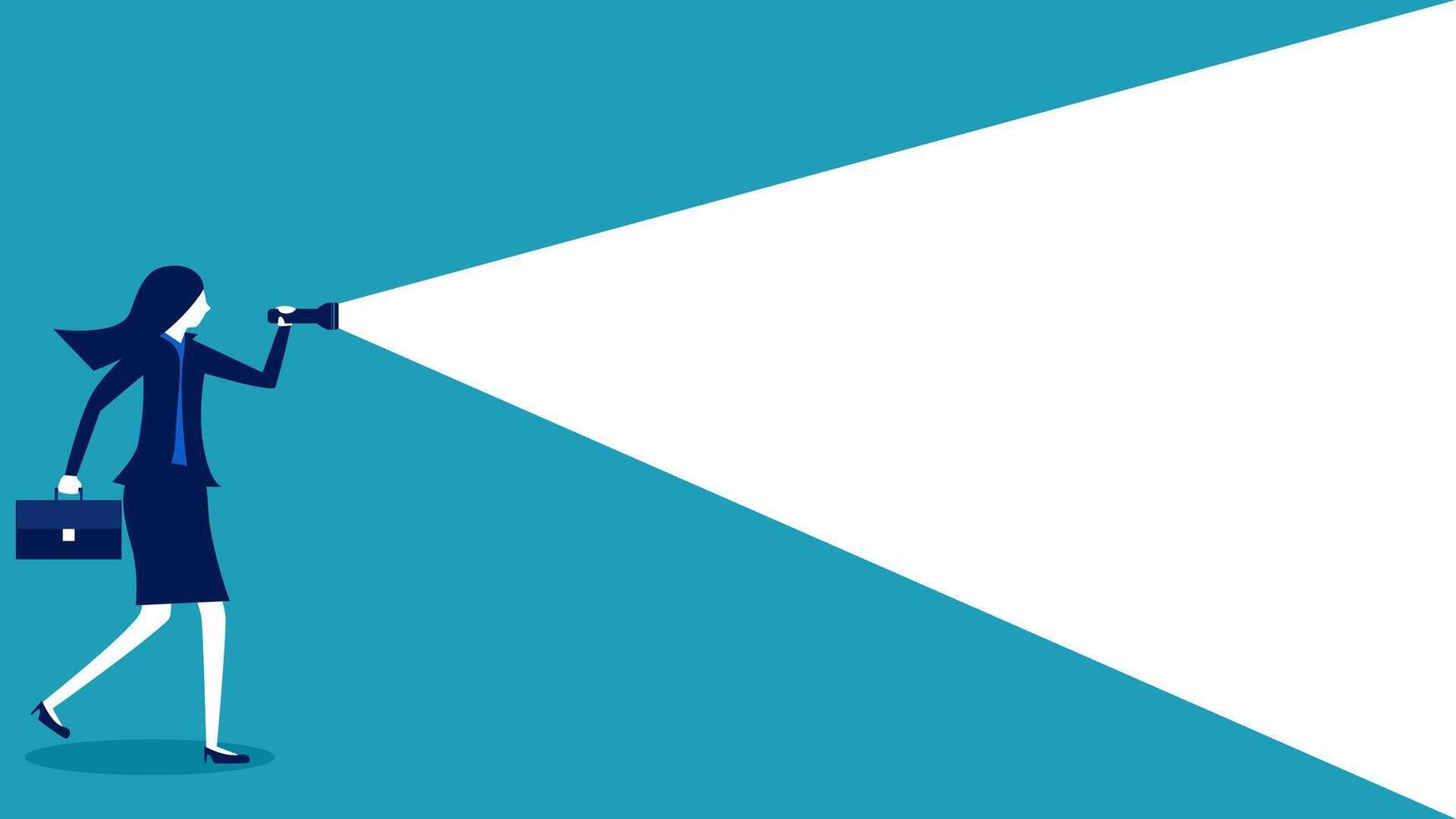 businesswoman with a megaphone vector
