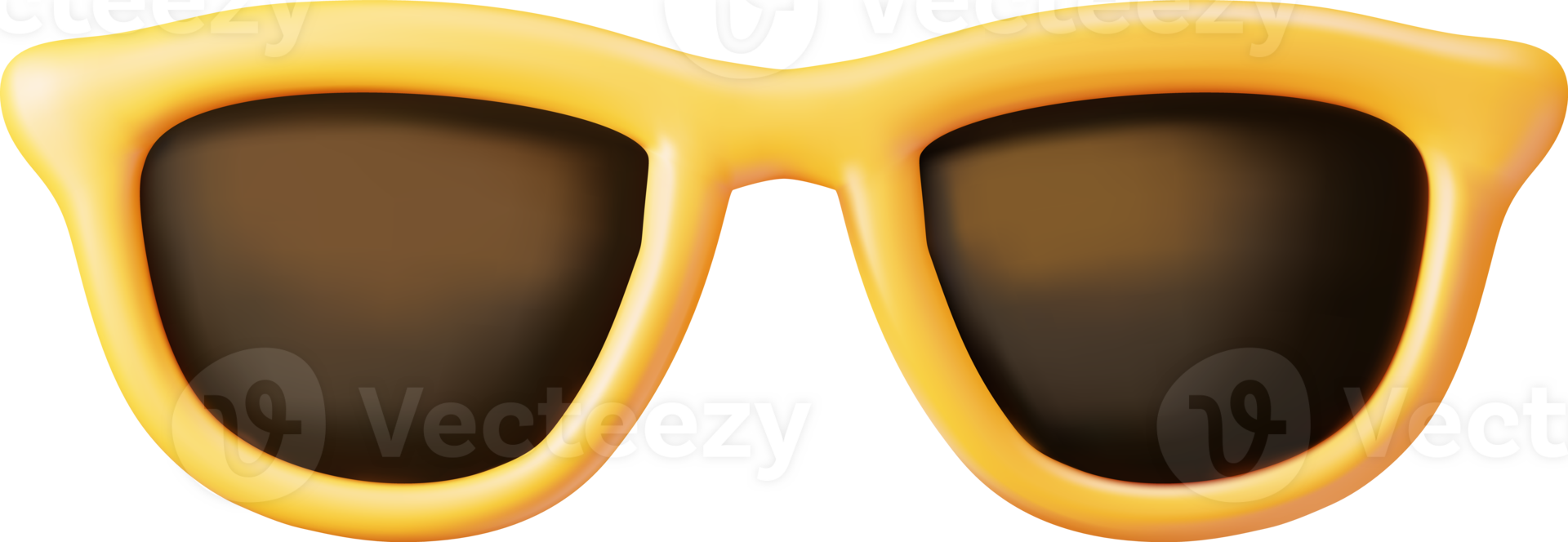 3d Yellow Sunglasses Icon png