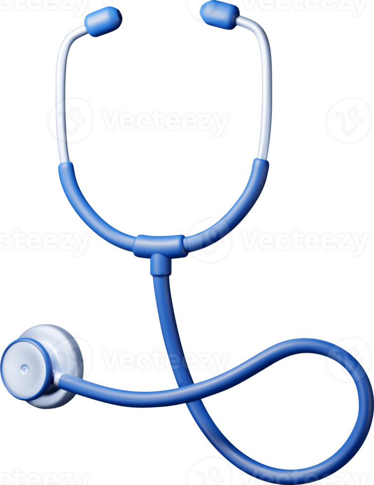 3D medical stethoscope tool png