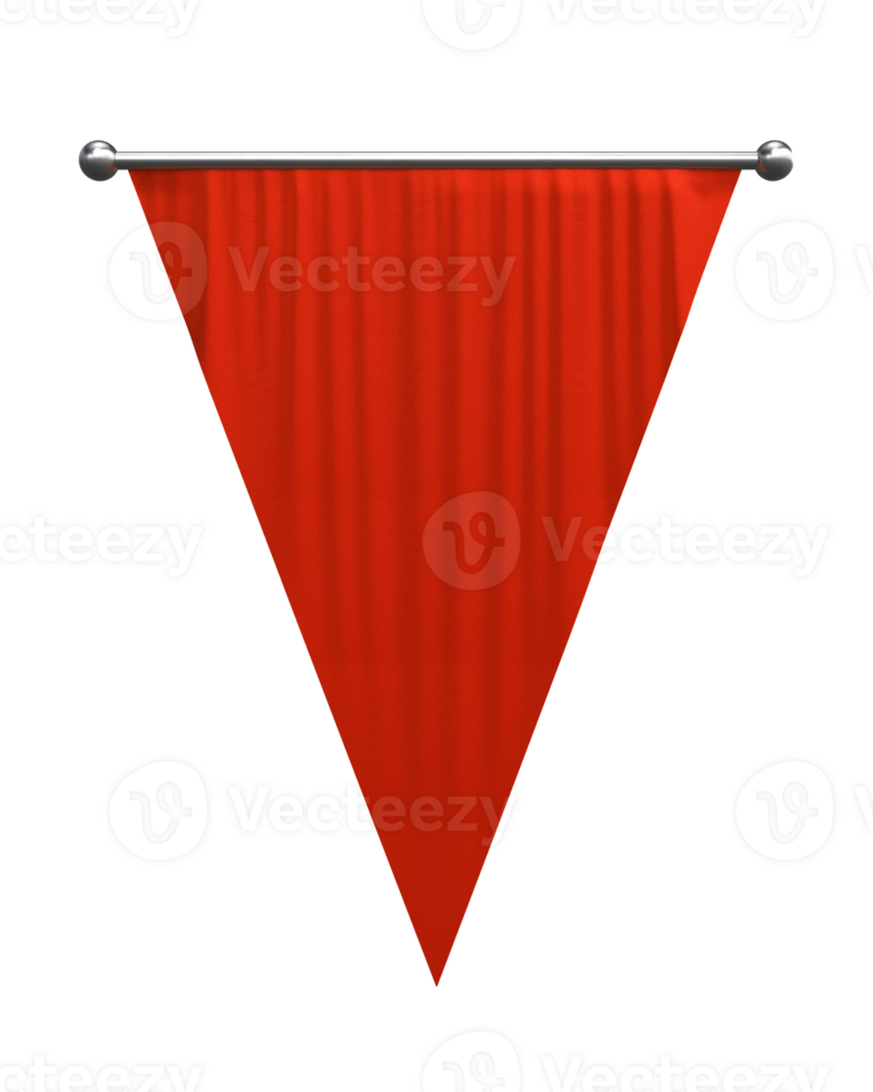 Flag mockup on transparent png