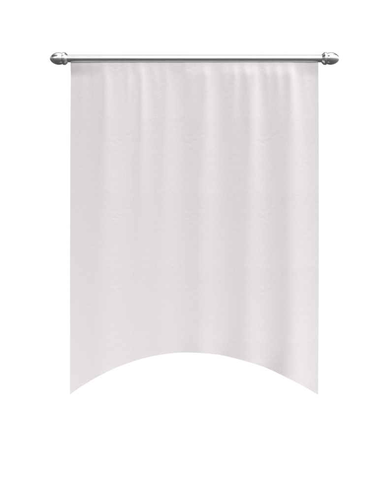 Flag mockup on transparent png