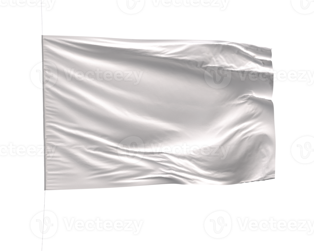 Flag mockup on transparent png