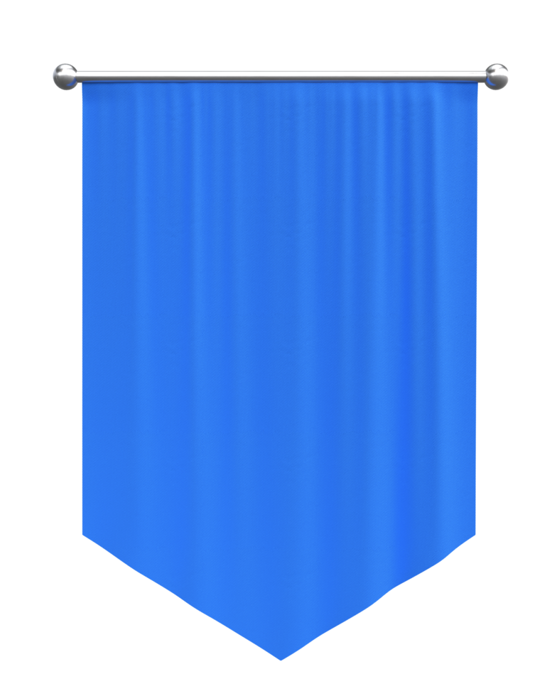 Flag mockup on transparent png