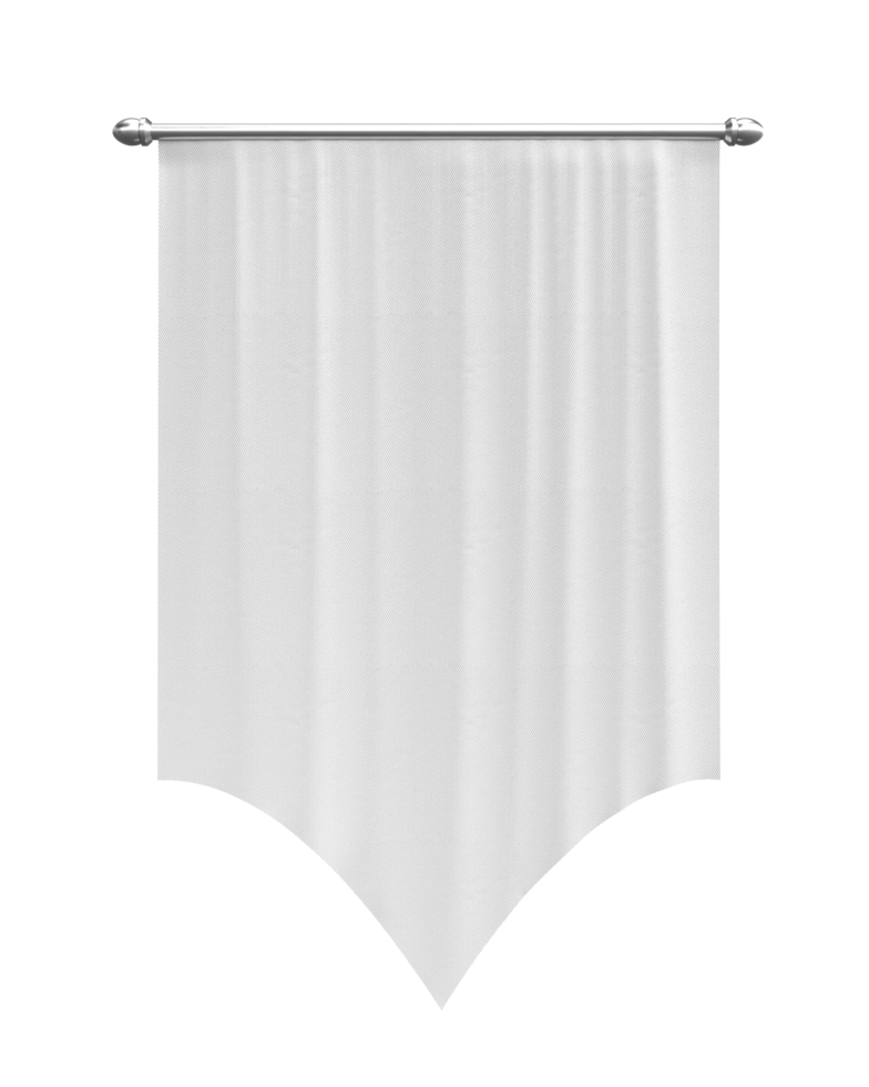 Flag mockup on transparent png