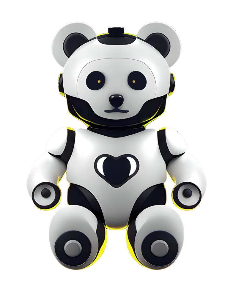 3d illustrazione robotica orso png