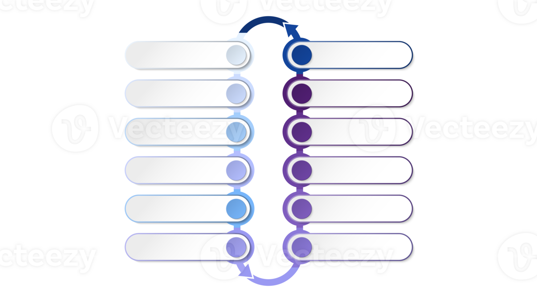 Blue tone circle infographic with 12 steps, process or options. Presentation slide template. png