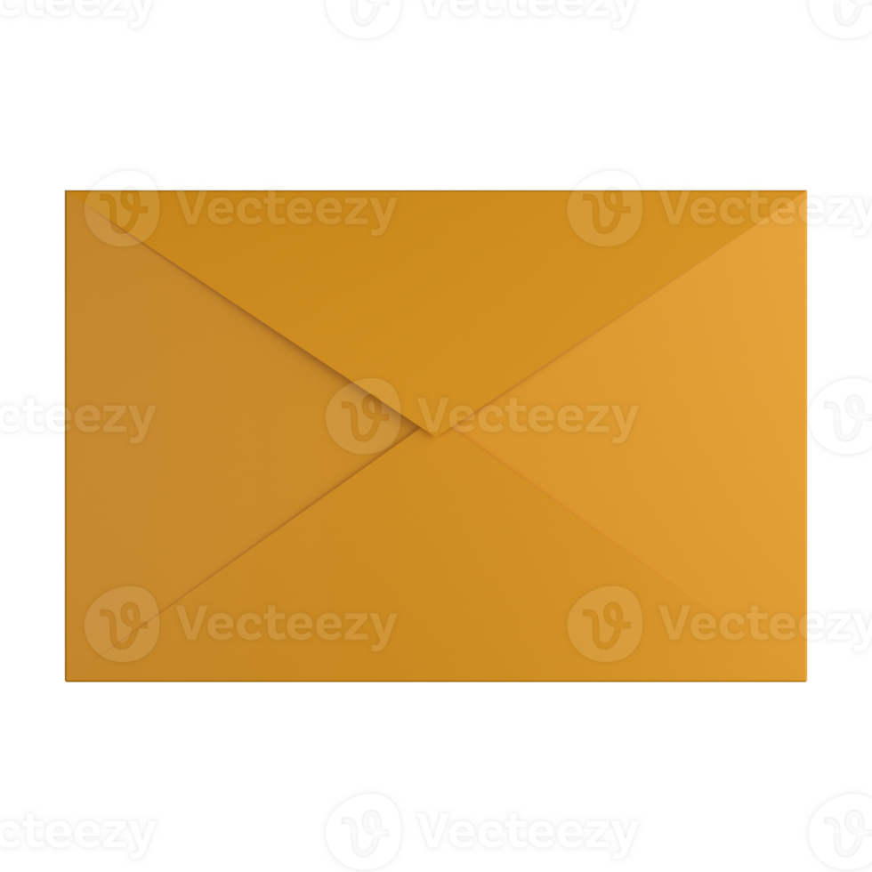 3d illustration of a mail envelope png