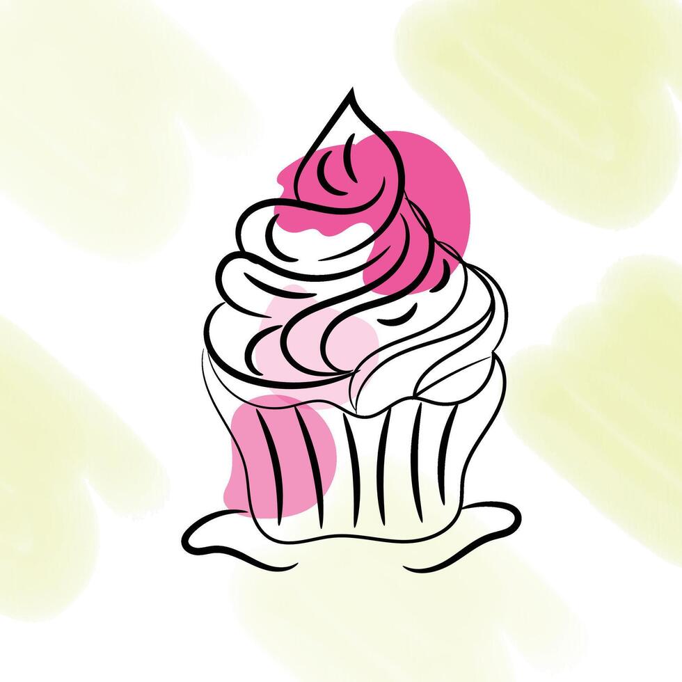 Hand drawn ice cream collection vector