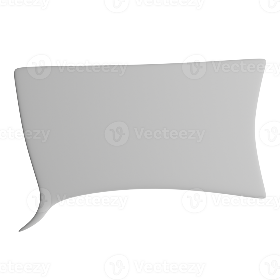 3D illustration of the speech bubble icon png