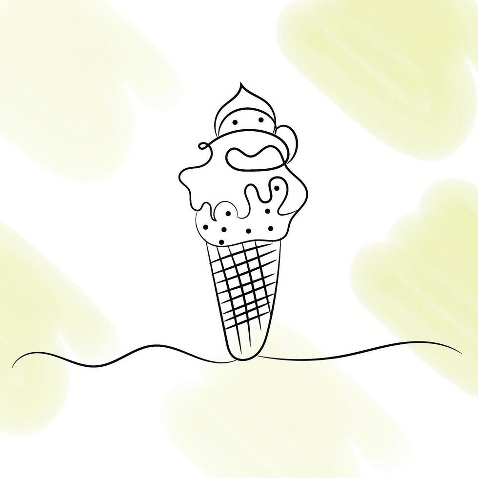 Hand drawn ice cream collection vector