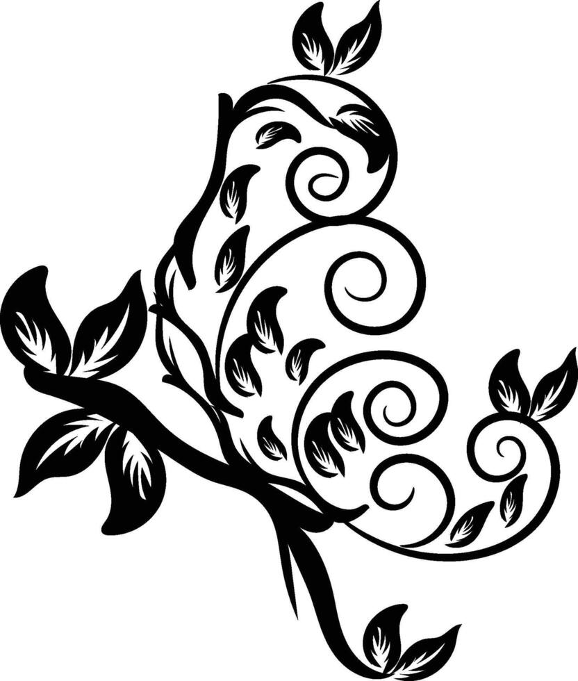 Beautiful butterfly outline illustration vector